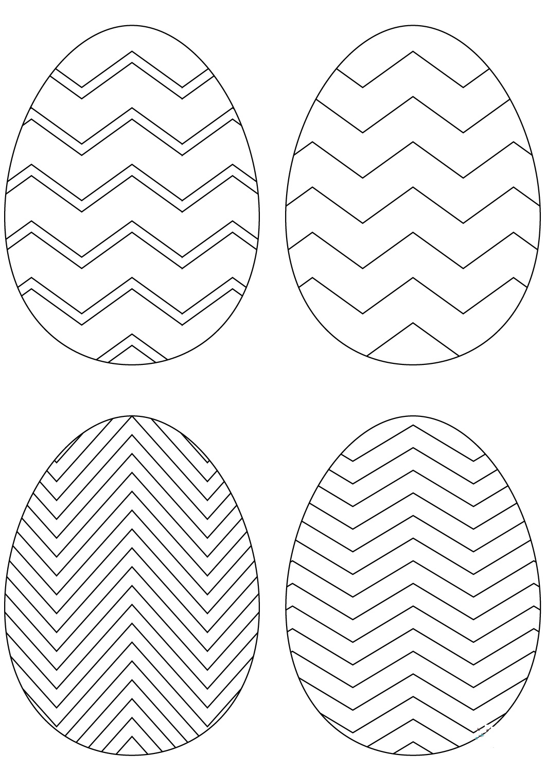 abstract easter egg coloring pages - photo #18