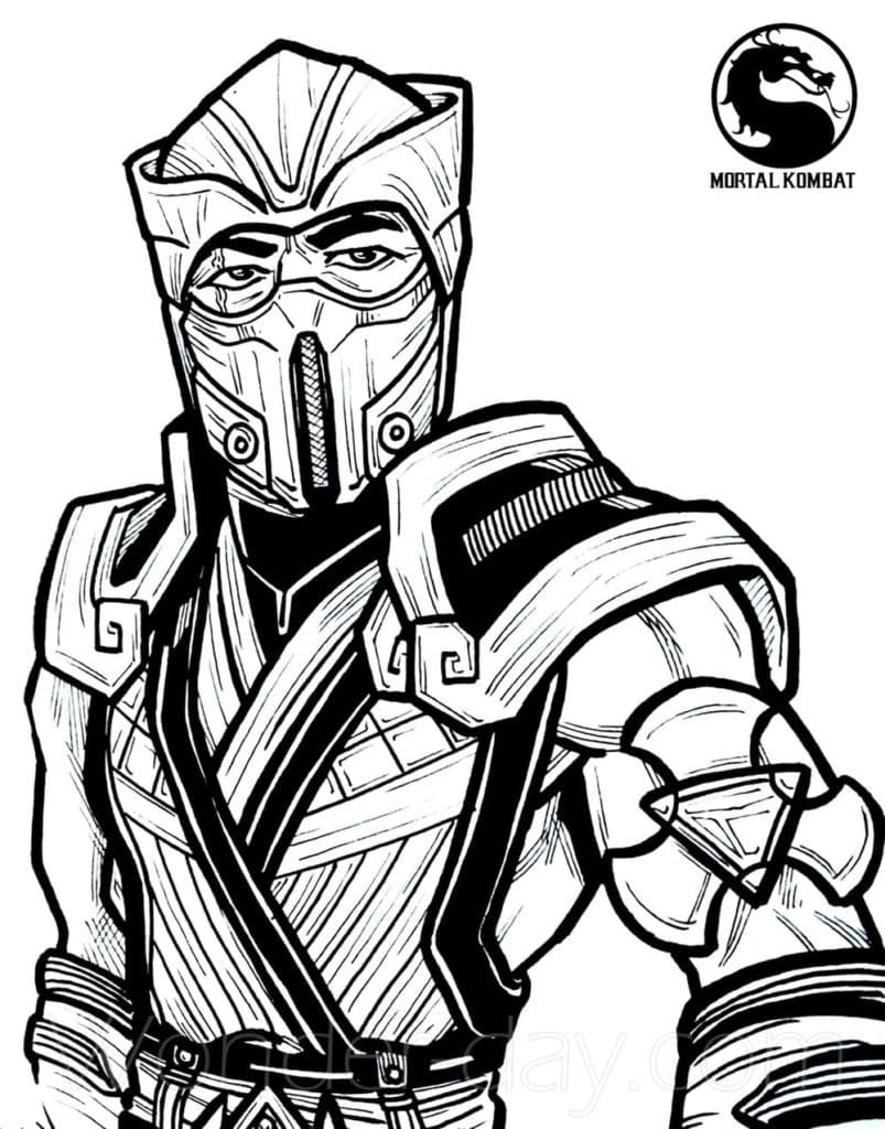 58 Mortal Kombat Coloring Pages Online HD Coloring Pages Printable