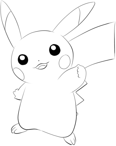Pikachu And Friends Coloring Page - Free Coloring Pages Online