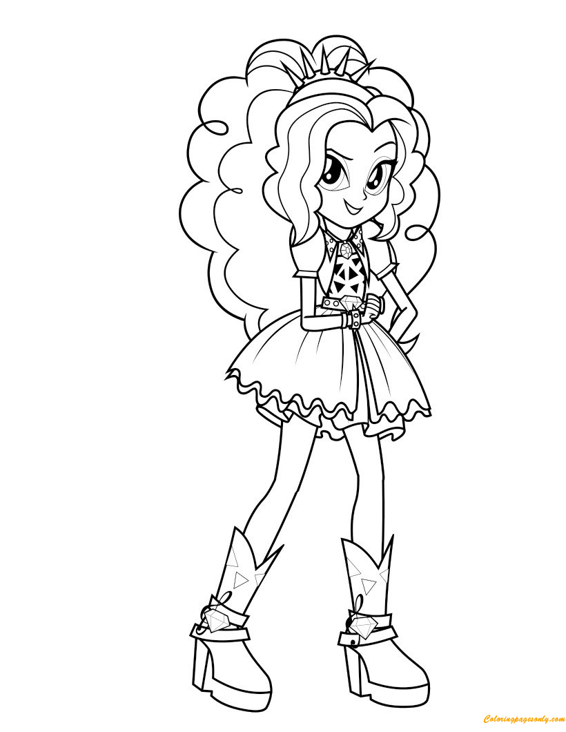 Adagio Dazzle From My Little Pony Coloring Page