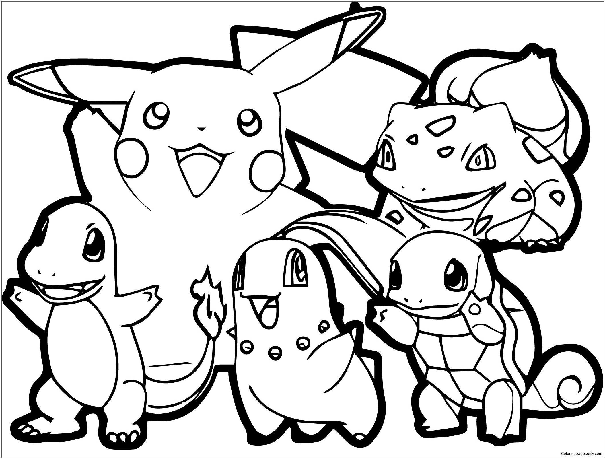 Adult Pokemon Coloring Page - Free Coloring Pages Online