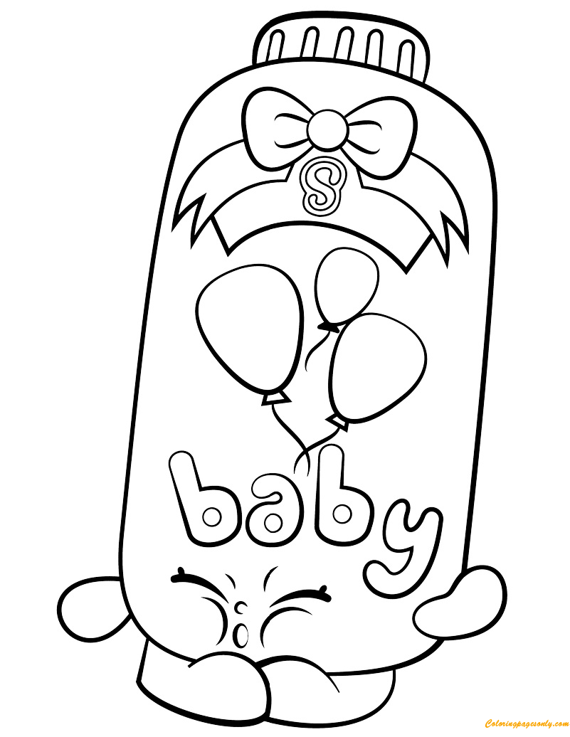 Baby Puff Shopkin Season 2 Coloring Page - Free Coloring Pages Online