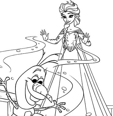 Olaf Happy Birthday Coloring Pages - frozen fever coloring pages