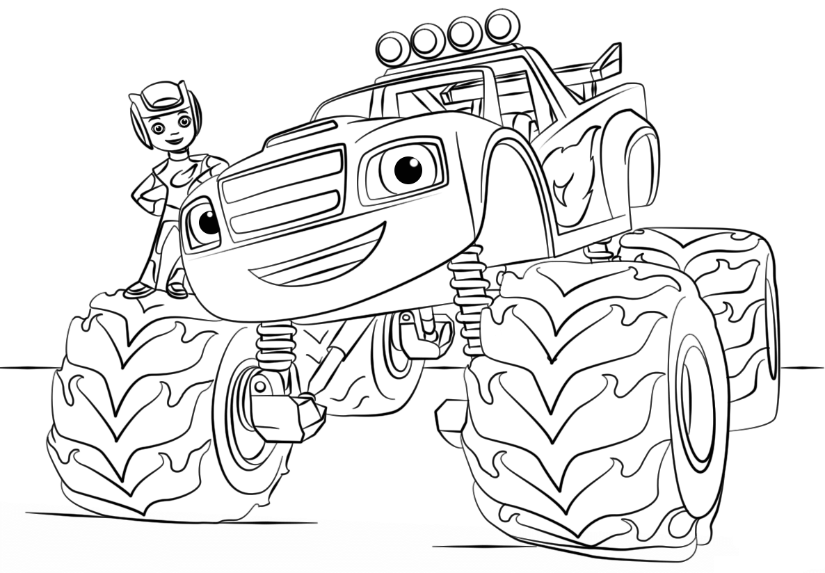 Monster Truck Hot Wheels 2 Coloring Page - Free Coloring Pages Online