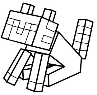 Minecraft Mooshroom Coloring Page - Free Coloring Pages Online