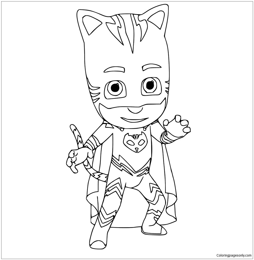 Catboy Pj Mask Coloring Page - Free Coloring Pages Online