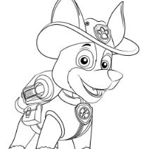 Carlos And Tracker From Paw Patrol Coloring Page - Free Coloring Pages