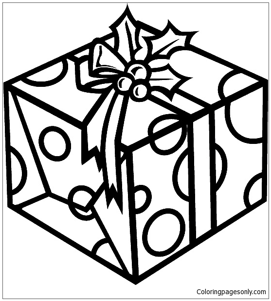 Christmas Present Coloring Page Free Coloring Pages Online