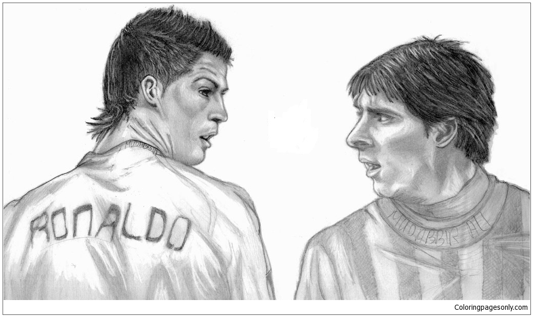 Cristiano Ronaldo Lionel Messi Coloring Page Free Coloring Pages Online Cristiano Ronaldo Lionel Messi Coloring Page Free Coloring Pages Online