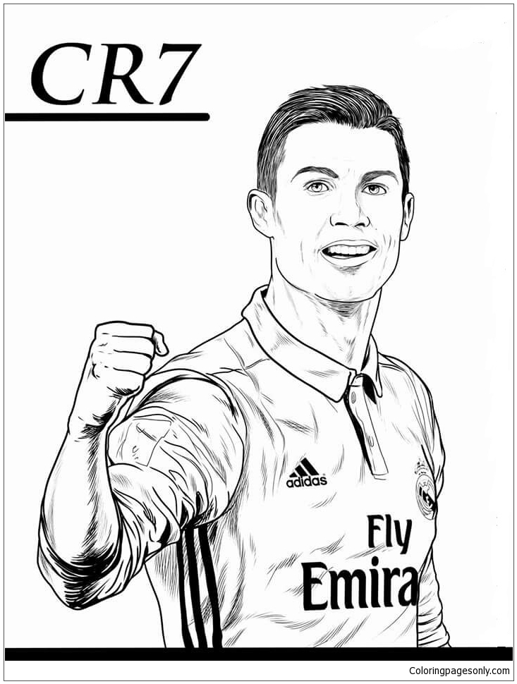 Kleurplaat Voetbal Ronaldo Ausmalbilder Zum Ausdrucken Ausmalbilder