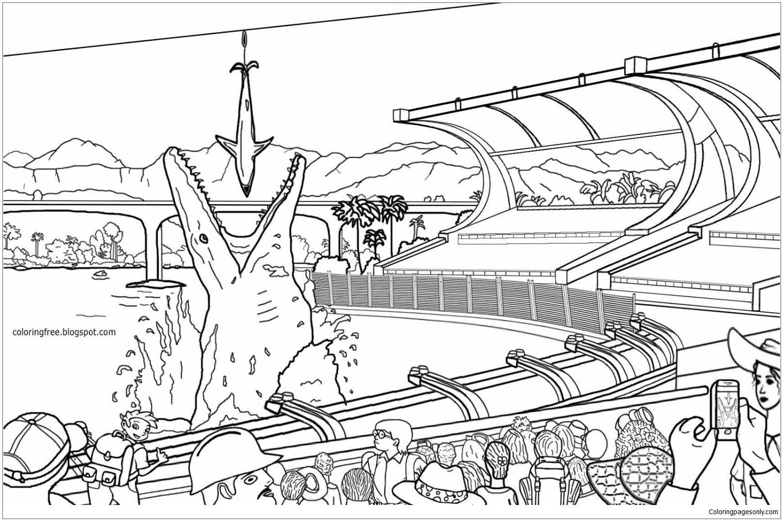 Jurassic World Camp Cretaceous Coloring Pages : LETS COLORING BOOK