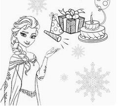 Children Elsa Coloring Page - Free Coloring Pages Online