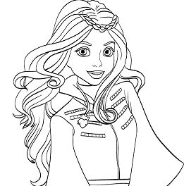 mal and evie from descendants coloring pages - photo #20