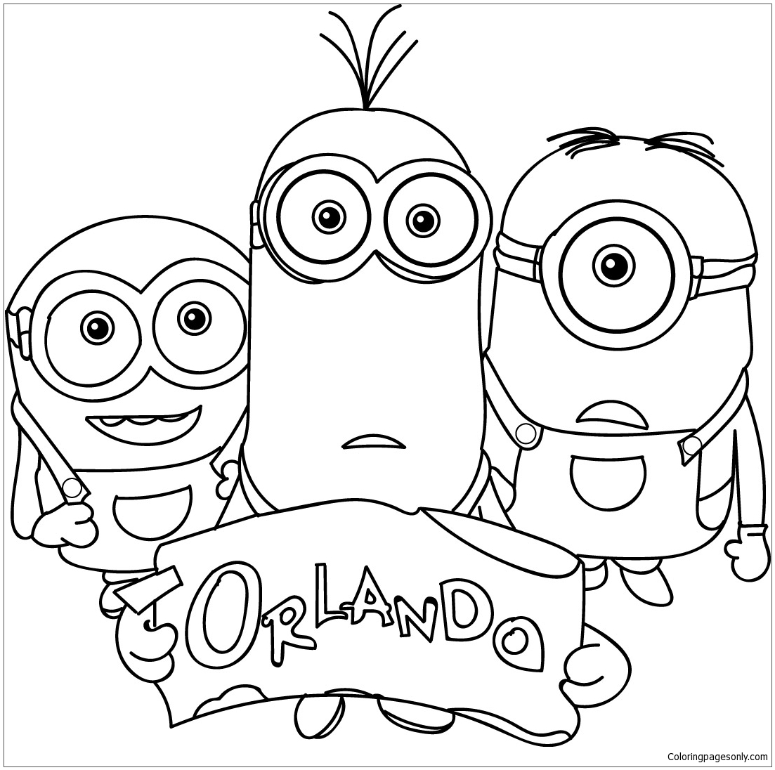 Family Minions Coloring Page Free Pages Online