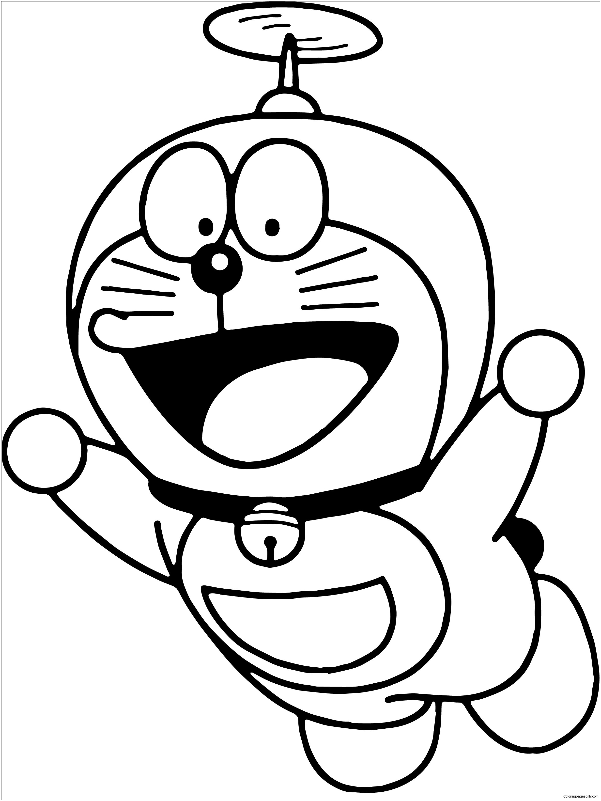 Fly Bratz Doraemon Coloring Page - Free Coloring Pages Online
