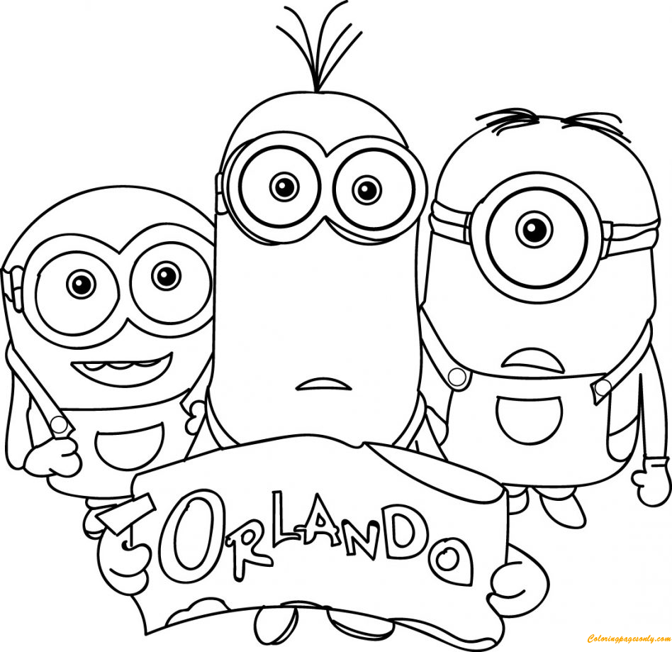 images of coloring pages minions phil - photo #28