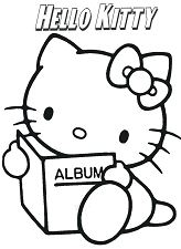 Hello Kitty and teddy bear in tea cup Coloring Page - Free Coloring