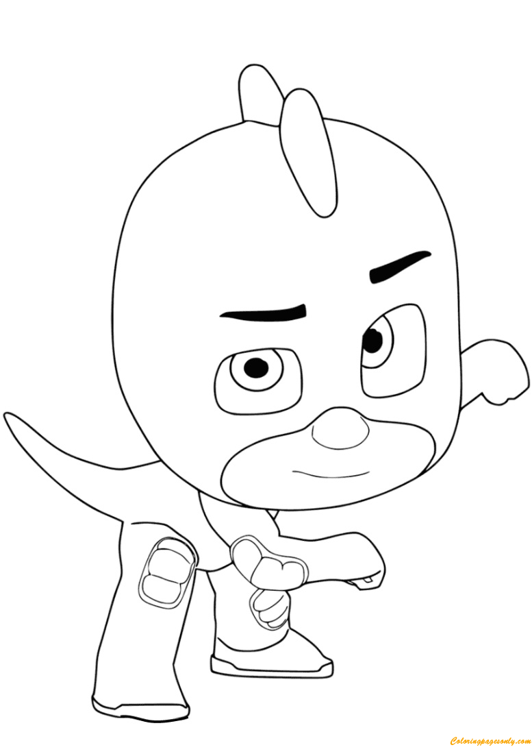 Gekko From PJ Masks Coloring Page - Free Coloring Pages Online