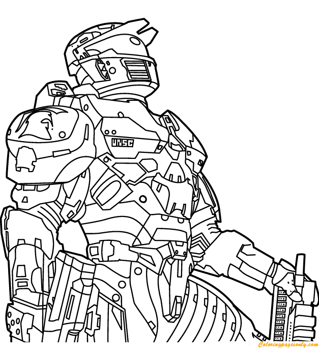 Halo Coloring Coloring Page - Free Coloring Pages Online