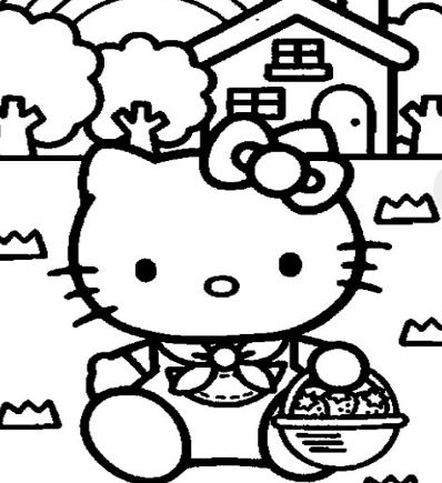 Fairy Hello Kitty Coloring Page - Free Coloring Pages Online