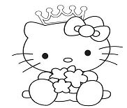 Hello Kitty Ice Skating 1 Coloring Page - Free Coloring ...