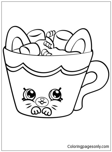 Hot Choc Petkins Shopkins Coloring Page - Free Coloring Pages Online