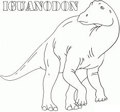 Iguanodon Dinosaur Coloring Page - Free Coloring Pages Online