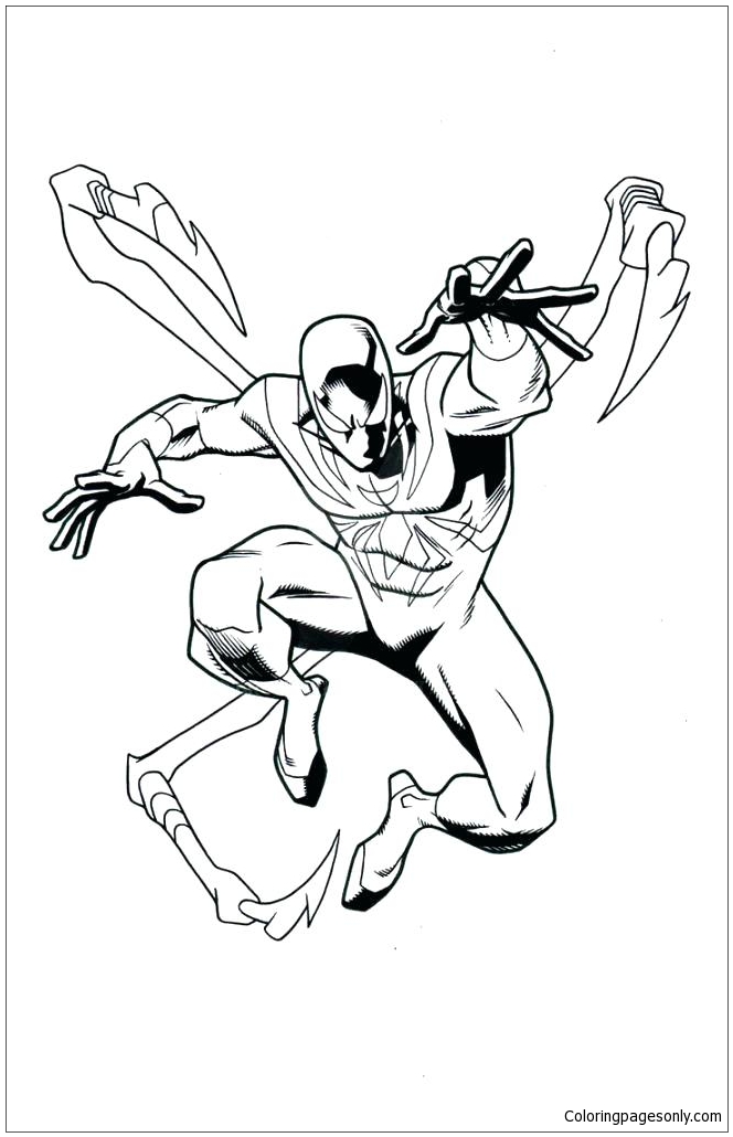 Iron Spiderman Coloring Page Free Printable Coloring Pages