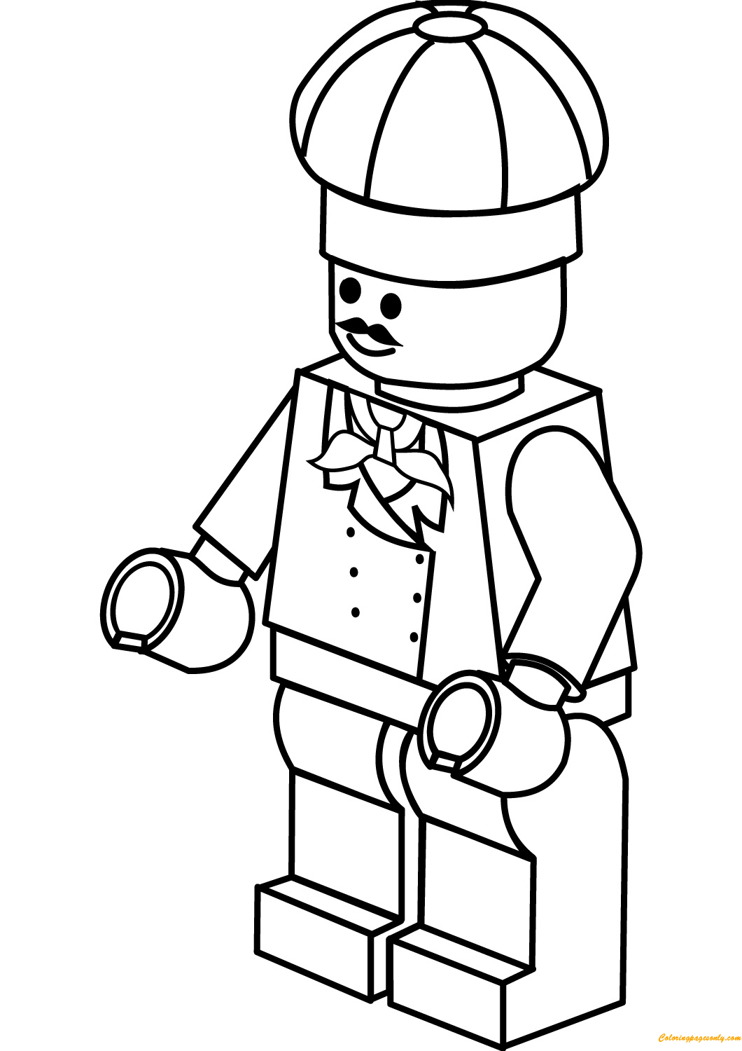 Lego City Chef Coloring Page - Free Coloring Pages Online