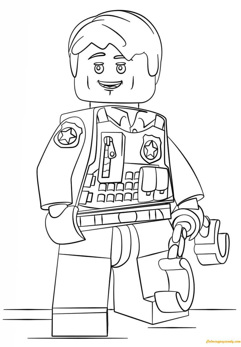 Lego City Undercover Coloring Page Free Printable Coloring Pages