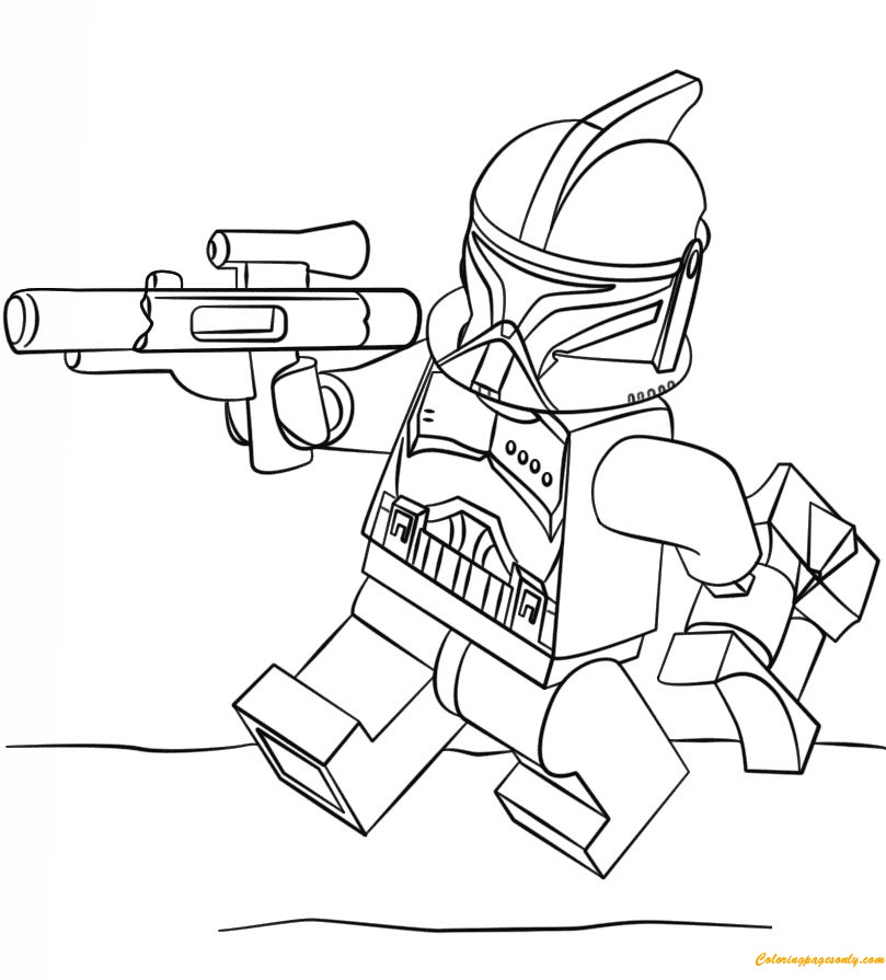 Lego Clone Trooper Coloring Page - Free Coloring Pages Online