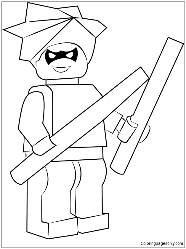 Lego Nightwing Coloring Page - Free Coloring Pages Online