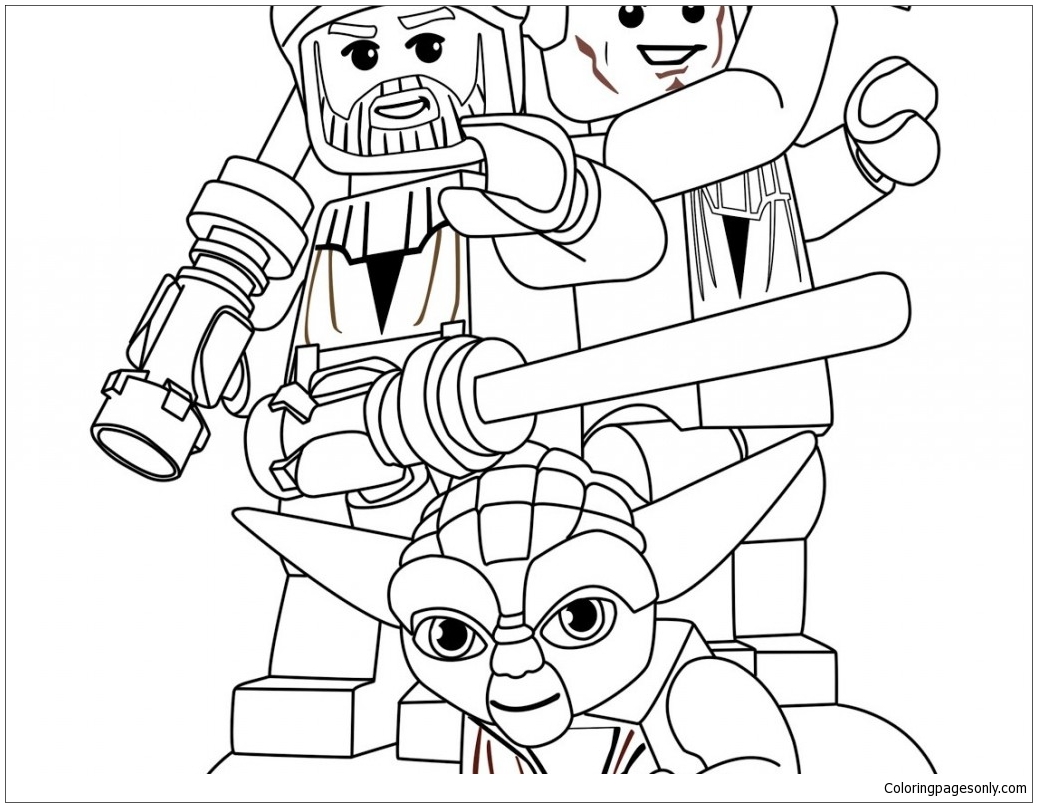 Lego Star Wars 3 Coloring Page