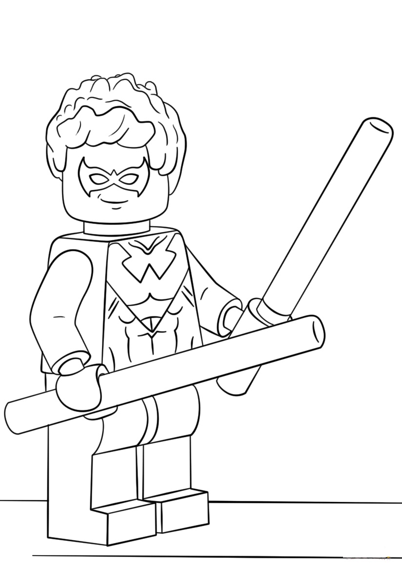 Lego Super Heroes Wolverine Coloring Page Free Coloring