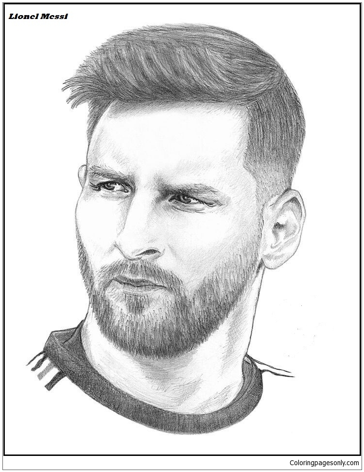 Lionel Messi-image 13 Coloring Page - Free Coloring Pages Online