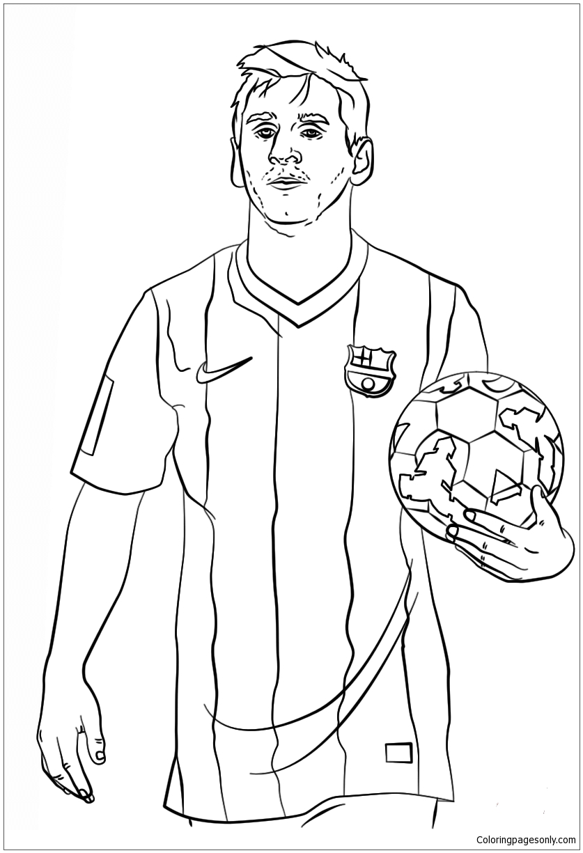 Lionel Messi-image 5 Coloring Page - Free Coloring Pages Online