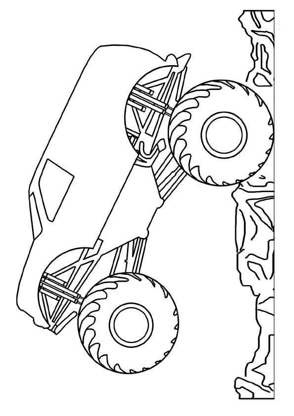 madusa monster truck coloring pages - photo #11
