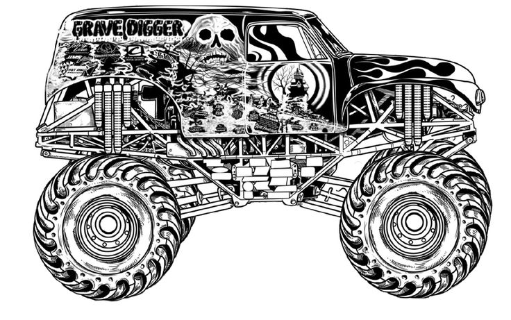 Monster Truck Coloring Pictures Free