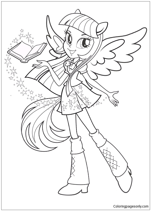 My Little Pony Equestria Girls Coloring Page - Free Coloring Pages Online
