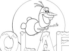 Olaf Happy Birthday Coloring Page - Free Coloring Pages Online