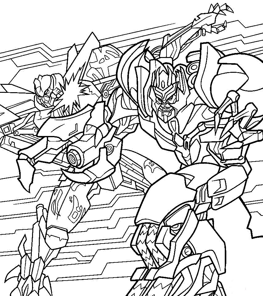 Transformer Robot Decepticons Coloring Page - Free Coloring Pages Online