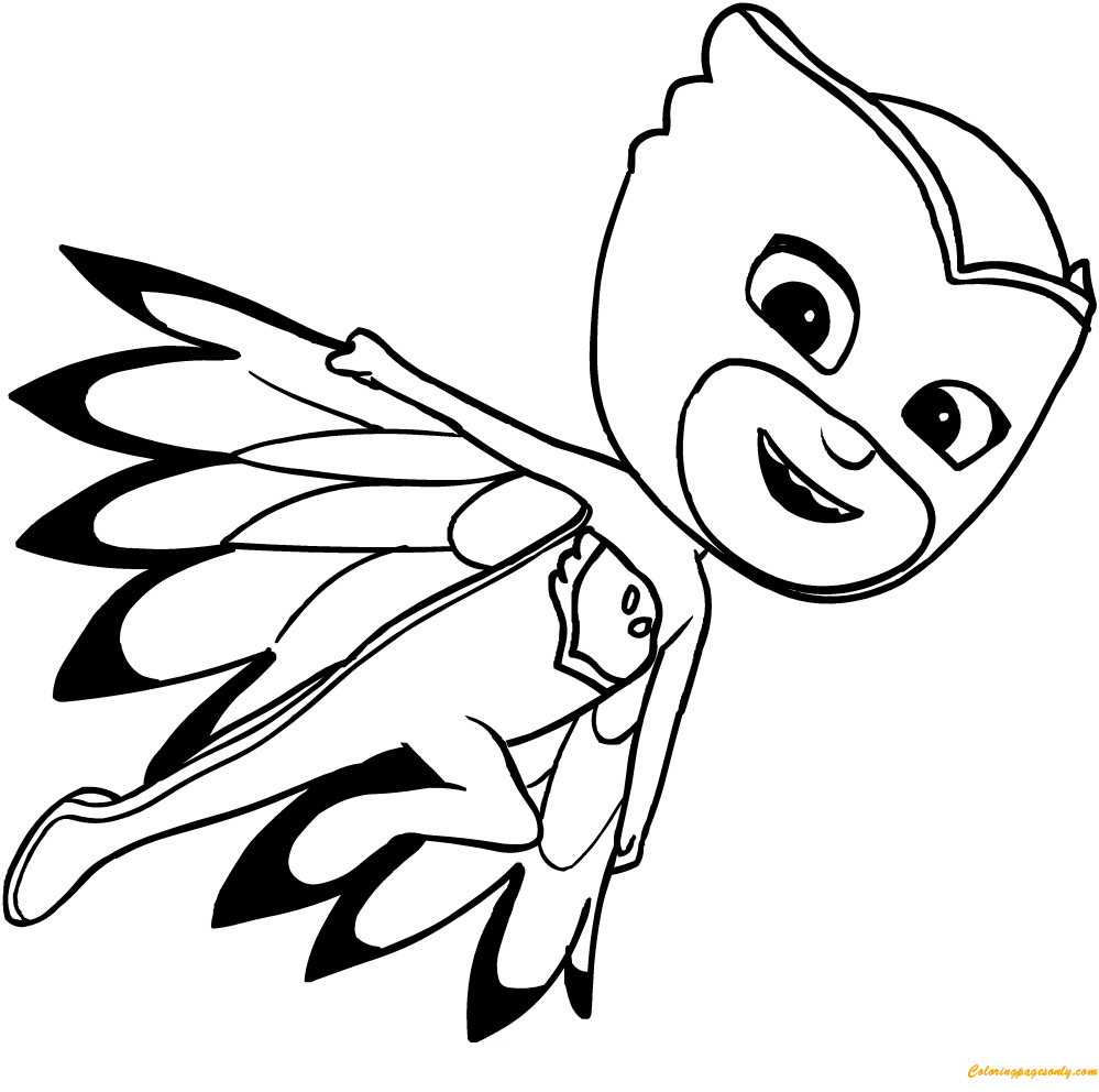 Owlette Pj Mask Coloring Page - Free Coloring Pages Online