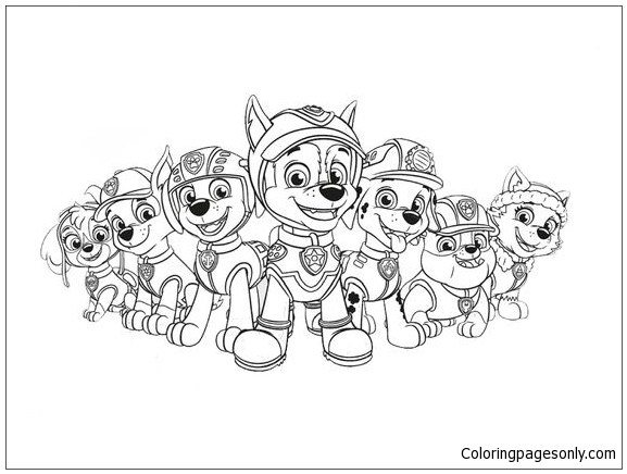 Paw Patrol 28 Coloring Page - Free Coloring Pages Online