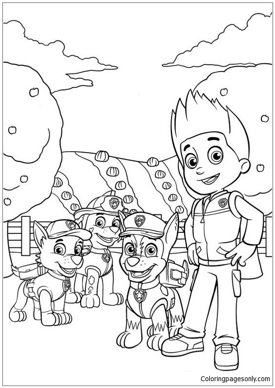 Paw Patrol 31 Coloring Page - Free Coloring Pages Online
