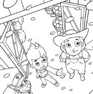 Paw Patrol Tracker Coloring Page