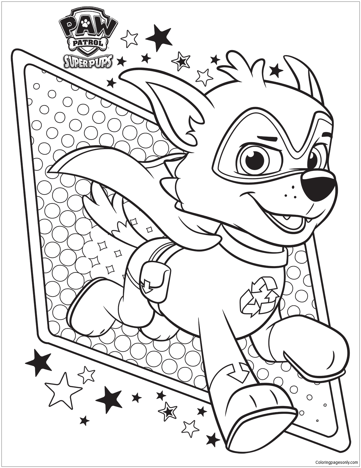 Paw Patrol Super Pups 2 Coloring Page - Free Coloring ...