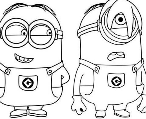 images of coloring pages minions phil - photo #13