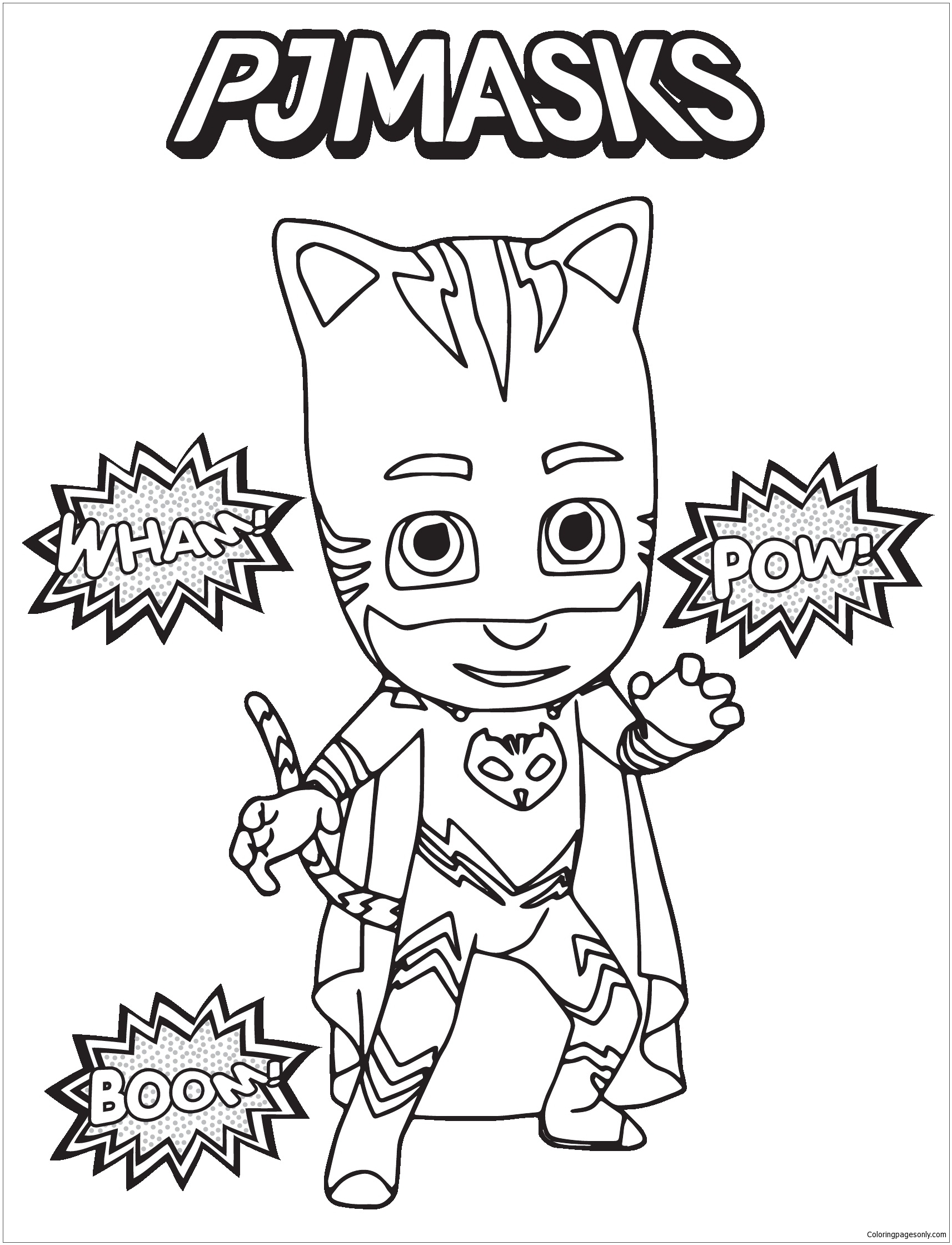 Pj Masks 2 Coloring Page Free Coloring Pages Online