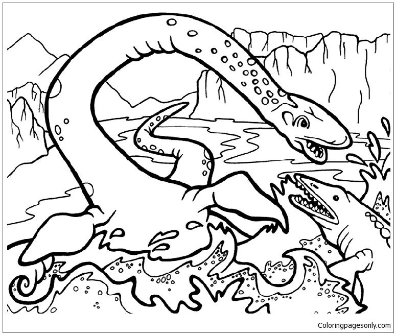 Plesiosaurus Coloring Pages Coloring Pages