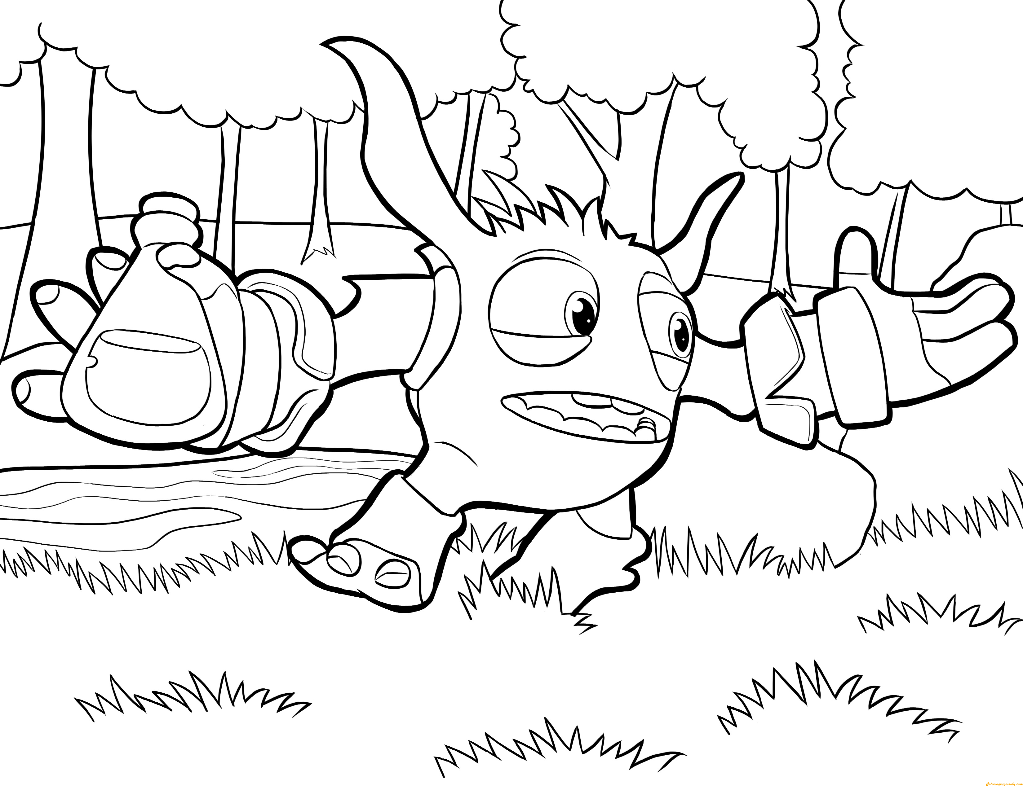 Pop Fizz Skylanders Coloring Page - Free Coloring Pages Online